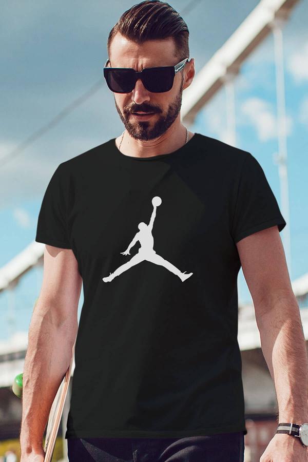 Air Jordan 02 Siyah NBA Erkek Tshirt - Tişört