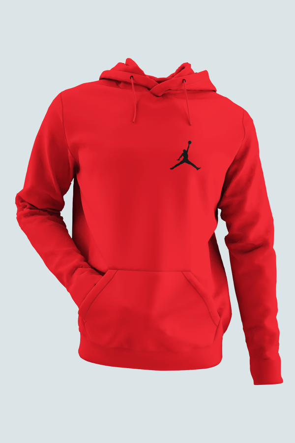 Air Jordan 04 Kırmızı NBA Erkek Kapşonlu Sweatshirt - Hoodie