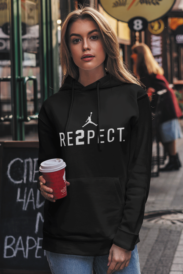 Air Jordan 14 Siyah NBA Kadın Kapşonlu Sweatshirt - Hoodie