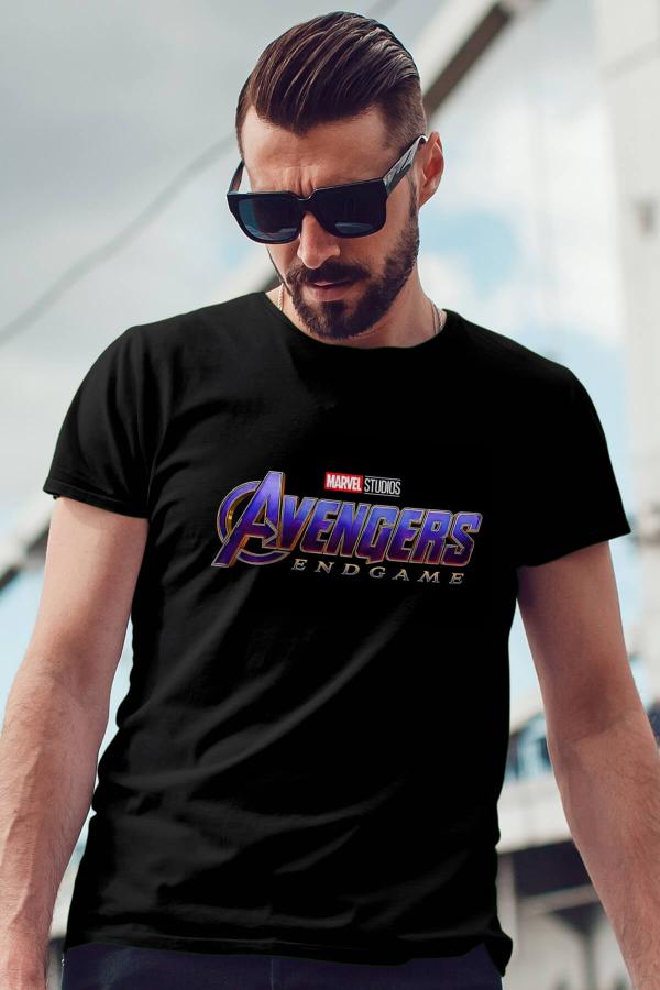 Avengers Siyah Erkek Tshirt - Tişört