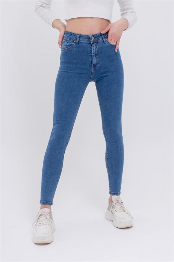 Kadın Mavi Skinny Jeans