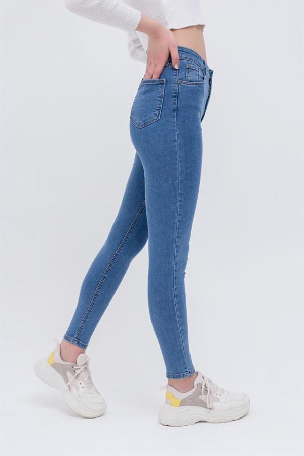 Kadın Mavi Skinny Jeans